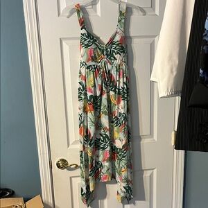3/10 Tropical Print Maxi Dress